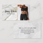 Moderne und trendy Personal Trainer Fitness Visitenkarte (Vorne/Hinten)