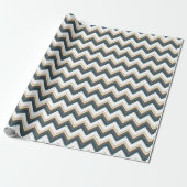 Moderne und trendy Zig Zag Fun Geometrie Linien Geschenkpapier (Ungerollt)