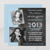 Moderne Uni Abschluss Einladung (Vorne/Hinten)