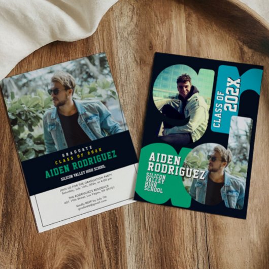 Moderne Uni-Abschluß-Einladung Einladung