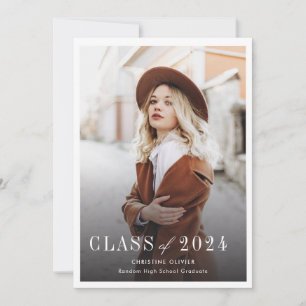Moderne Uni Grad Foto Abschluss Ankündigung