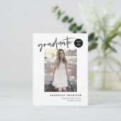 Moderne Uni Hochschule Grad Foto Postkarte (Stehend Vorderseite)