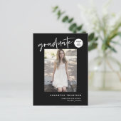 Moderne Uni Hochschule Grad Foto Postkarte (Stehend Vorderseite)