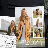 Moderne Uni oder High School Eleganter Abschluss Einladung