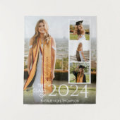 Moderne Uni oder High School Eleganter Abschluss Wandteppich (Vorderseite)