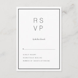 Moderne Unica RSVP Karte