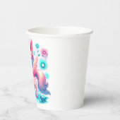 Moderne Unicorn Kinderdusche Pappbecher (Links)