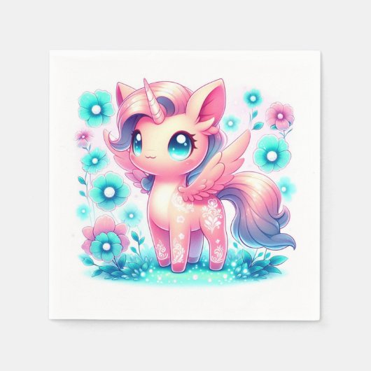 Moderne Unicorn Kinderdusche Serviette (Vorderseite)