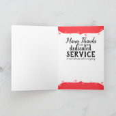 Moderne universelle Angestelltjahrestagskarte Karte (Innenseite)