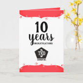 Moderne universelle Angestelltjahrestagskarte Karte (Gelbe Blume)