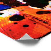 Moderne, unregelmäßige Formen Abstrakte Kunst Poster (Ecke)