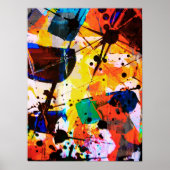 Moderne, unregelmäßige Formen Abstrakte Kunst Poster (Vorne)