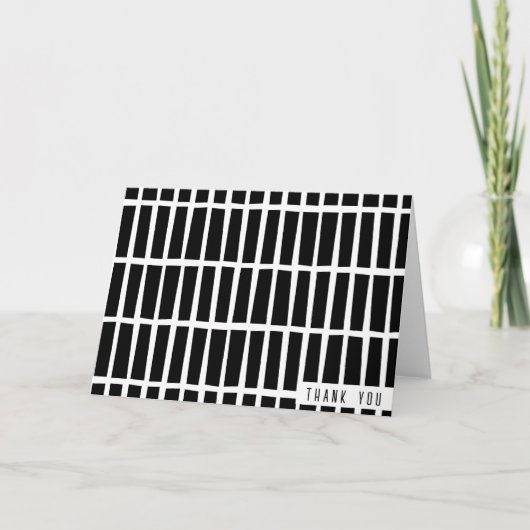 Moderne unregelmäßige Rechtecke Vielen Dank Karten (Vorderseite)