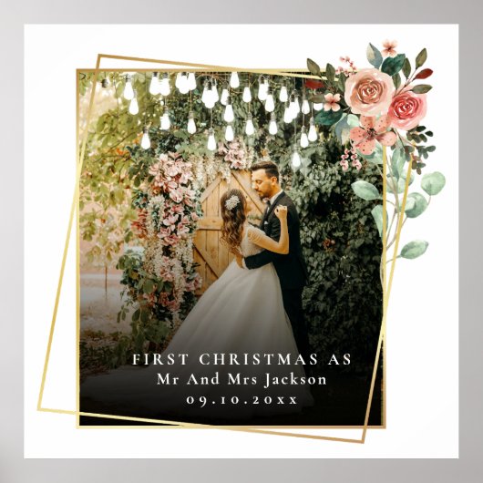 Moderne unsere ersten Weihnachten als Mr. & Mrs. F Poster (Vorne)