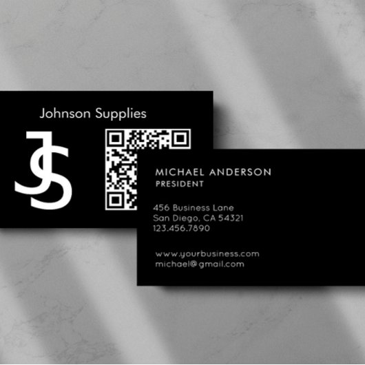 Moderne Unternehmens-Individual-Monogramm-Logo und Visitenkarte