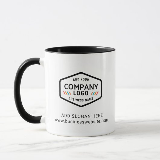 Moderne Unternehmens-Logo-Website-Firmenmitbringse Tasse (Links)