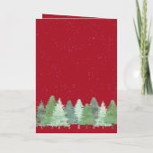 Moderne Unternehmens-Logo Winterwald Rot Gold (Rückseite)