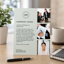 Moderne Unternehmens-Logos in Salbeigrün für die G