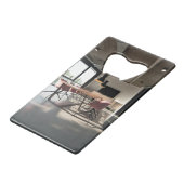 Moderne Unternehmensfotografie 2 Foto Geldbeutel Flaschenöffner (Vorderseite Schrägansicht)