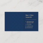 Moderne Unternehmensgründung, Geschäftsführer und Visitenkarte (Rückseite)