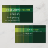 MODERNE UNTERNEHMENSKARTE:: modisch gestreiftes 1L Visitenkarte (Vorne/Hinten)
