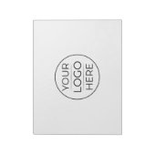 Moderne Unternehmenslogo-Branding Notizblock (Rotiert)