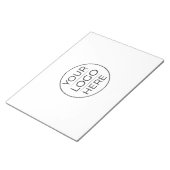 Moderne Unternehmenslogo-Branding Notizblock (angewinkelt)
