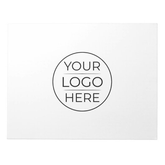 Moderne Unternehmenslogo-Branding Notizblock (Vorderseite)