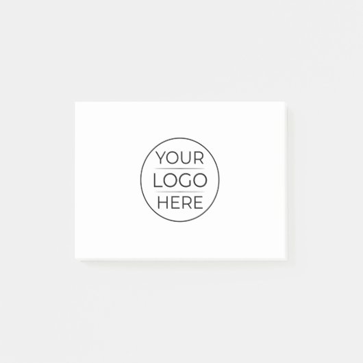 Moderne Unternehmenslogo-Branding Post-it Klebezettel (Vorderseite)