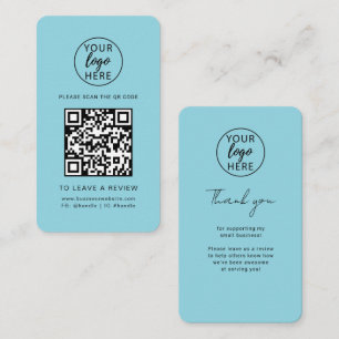 Moderne Unternehmenslogo und QR-Code-Überprüfung Visitenkarte