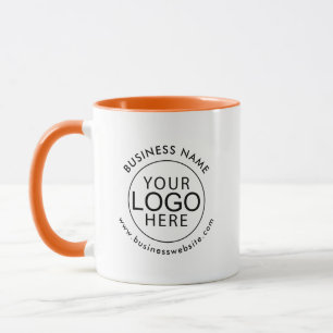 Moderne Unternehmenslogo Werbeindividuelle Gestalt Tasse