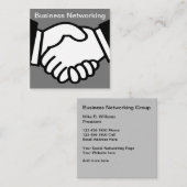 Moderne Unternehmensnetze Quadratische Visitenkarte (Vorne/Hinten)