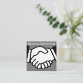 Moderne Unternehmensnetze Quadratische Visitenkarte (Stehend Vorderseite)