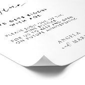 Moderne Unterschreiben Sie bitte unser Weinflasche Poster (Ecke)