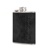 * Moderne Unterschrift Schwarz Flachmann (Links)