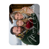 Moderne Unterschrift Script Foto Magnet (Vertikal)