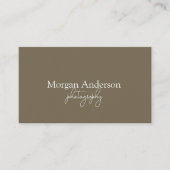 Moderne Unterschrift Script QR-Code Social Visitenkarte (Vorderseite)