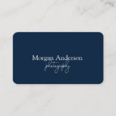 Moderne Unterschrift Script QR-Code Social Visitenkarte (Vorderseite)