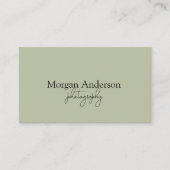 Moderne Unterschrift Script QR-Code Social Visitenkarte (Vorderseite)
