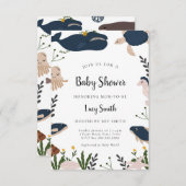 Moderne Unterwasserdusche Einladung (Vorne/Hinten)