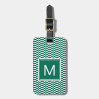 Moderne üppige grüne Sparren mit Monogramm