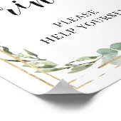 Moderne, üppige Vegetation Blumengetränke signiere Poster (Ecke)