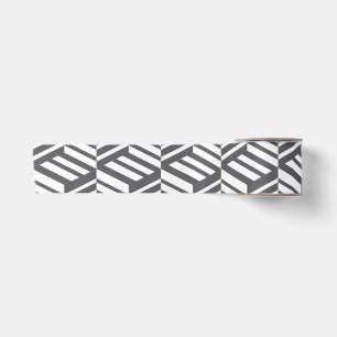 Moderne, urbane, dynamische, kühne geometrische Wü Satinband