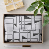 Moderne, urbane, fette, coole geometrische Musterk Seidenpapier (Geschenk)