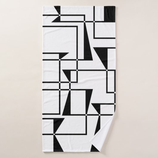 Moderne, urbane, kühne, coole geometrische Musterk Badehandtuch (Badehandtuch)