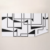 Moderne, urbane, kühne, coole geometrische Musterk Badehandtuch (Badehandtuch)