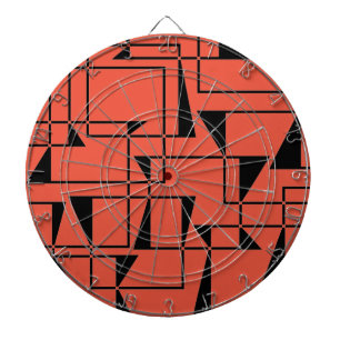 Moderne, urbane, kühne, coole geometrische Musterk Dartscheibe