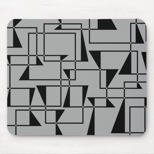 Moderne, urbane, kühne, coole geometrische Musterk Mousepad (Vorne)