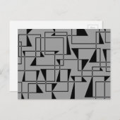 Moderne, urbane, kühne, coole geometrische Musterk Postkarte (Vorne/Hinten)