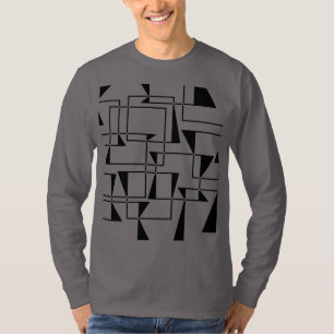 Moderne, urbane, kühne, coole geometrische Musterk T-Shirt